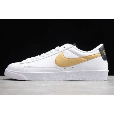 Nike Blazer Low Qs Hh Beyaz / Metal Altın / Siyah Kaykay Ayakkabı Türkiye - NAB8K63H